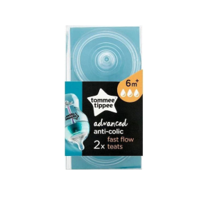 Θηλές Σιλικόνης Advanced Anti-Colic 2τμχ 6m+ Tommee Tippee