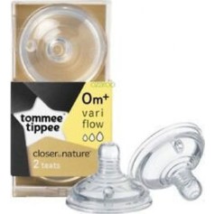 Θηλές Σιλικόνης Closer To Nature Με Μεταβλητή Ροή 2 Τεμάχια 0+μήνων Tommee Tippee