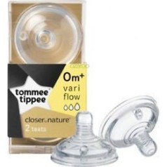 Θηλές Σιλικόνης Closer To Nature Με Μεταβλητή Ροή 2 Τεμάχια 0+μήνων Tommee Tippee