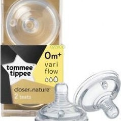 Θηλές Σιλικόνης Closer To Nature Με Μεταβλητή Ροή 2 Τεμάχια 0+μήνων Tommee Tippee