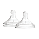 Θηλές Σιλικόνης Options+ 2τμχ για Μπιμπερό με Φαρδύ Λαιμό Επίπεδο 1 Dr Brown's
