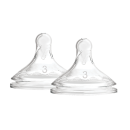 Θηλές Σιλικόνης Options+ 2τμχ για Μπιμπερό με Φαρδύ Λαιμό Επίπεδο 3 Dr Brown's