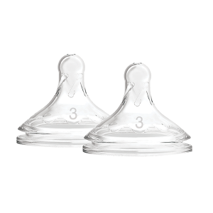Θηλές Σιλικόνης Options+ 2τμχ για Μπιμπερό με Φαρδύ Λαιμό Επίπεδο 3 Dr Brown's