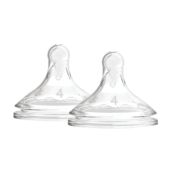 Θηλές Σιλικόνης Options+ 2τμχ για Μπιμπερό με Φαρδύ Λαιμό Επίπεδο 4 Dr Brown's
