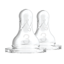 Θηλές Σιλικόνης Options+ 2τμχ Για Μπιμπερό  Με Στενό Λαιμό Επίπεδο 3 Dr Brown's
