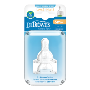 Θηλές Σιλικόνης Options+ 2τμχ Για Μπιμπερό Με Στενό Λαιμό Επίπεδο 3 Dr Brown's Θηλές Σιλικόνης Options+ 2τμχ Για Μπιμπερό Με Στενό Λαιμό Επίπεδο 3 Dr Brown's