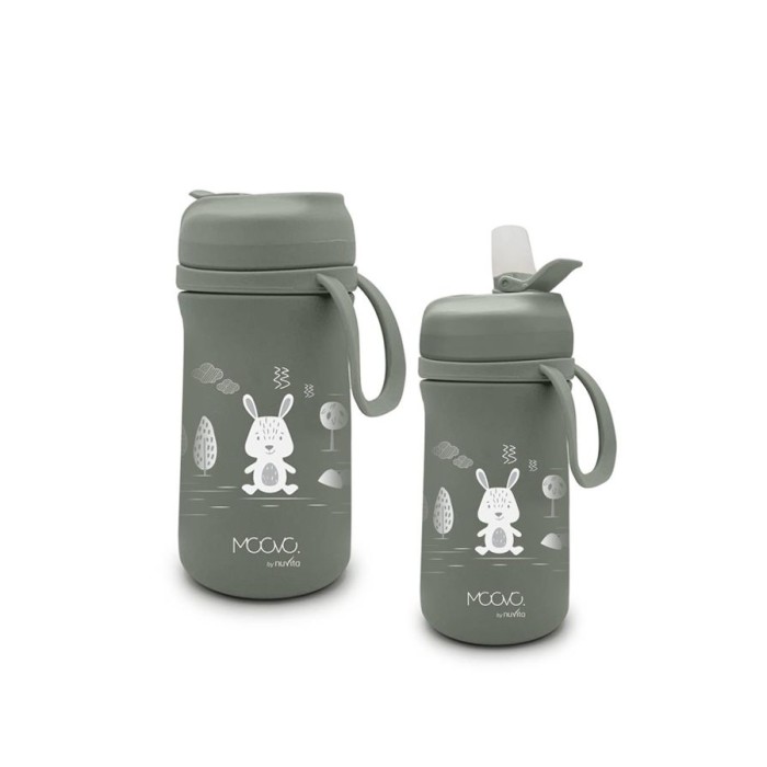 Nuvita Παιδικό Θερμός Από Ανοξείδωτο Ατσάλι Kiddie Kit 4440 Sage Green 350ml