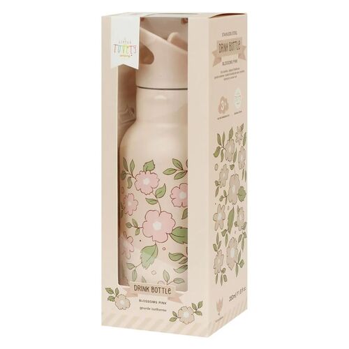 A Little Lovely Company: Μπουκάλι με διπλό τοίχωμα από ανοξείδωτο ατσάλι 350ml Blossoms Pink A Little Lovely Company: Μπουκάλι με διπλό τοίχωμα από ανοξείδωτο ατσάλι 350ml Blossoms Pink