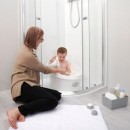 Shnuggle Toddler Bath Μπεζ με τάπα Shnuggle Toddler Bath Μπεζ με τάπα