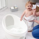 Shnuggle Toddler Bath Λευκό Γκρί ανοιχτό με τάπα Shnuggle Toddler Bath Λευκό Γκρί ανοιχτό με τάπα