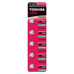 Toshiba Αλκαλική Μπαταρία LR44 1.5V 5τμχ Toshiba Αλκαλική Μπαταρία LR44 1.5V 5τμχ