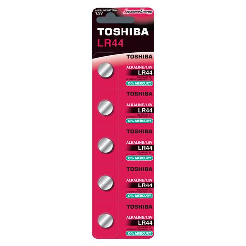 Toshiba Αλκαλική Μπαταρία LR44 1.5V 5τμχ