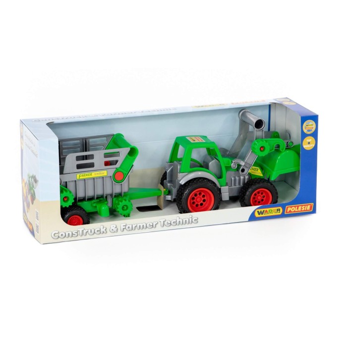 Τρακτέρ Με Τρέιλερ Και Φορτωτής Polesie