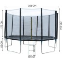 Τραμπολίνο Εξωτερικού Χώρου 366cm Malatec