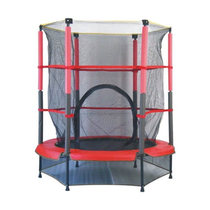 Τραμπολίνο Με Δίχτυ 140cm Red Bebe Stars Τραμπολίνο Με Δίχτυ 140cm Red Bebe Stars