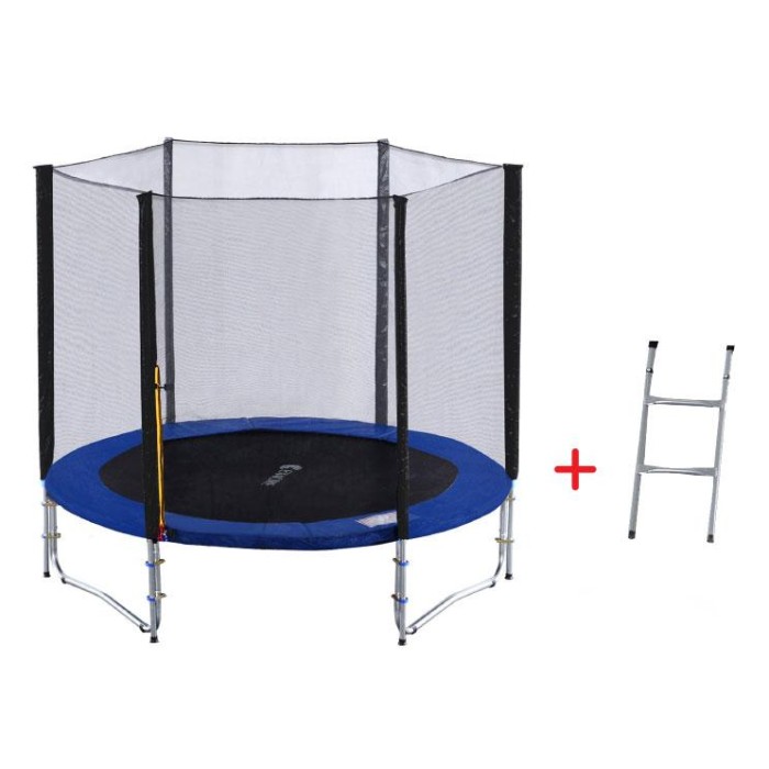 Τραμπολίνο Με Δίχτυ Και Σκάλα 8Ft Byox Τραμπολίνο Με Δίχτυ Και Σκάλα 8Ft Byox