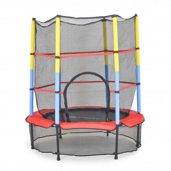 Τραμπολίνο Με Εσωτερικό Προστατευτικό Δίχτυ 140cm Κόκκινο Byox