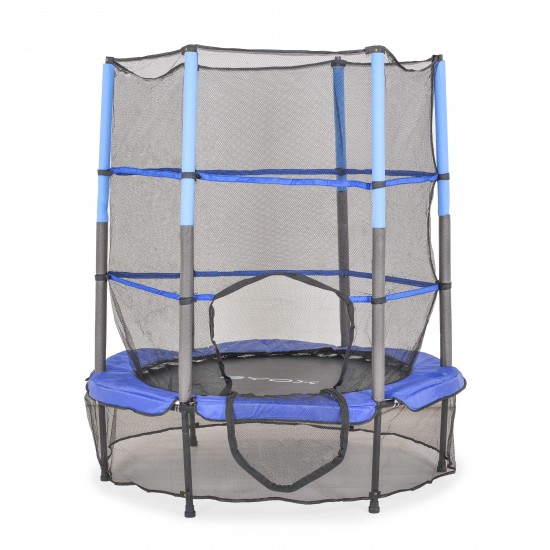 Τραμπολίνο Με Εσωτερικό Προστατευτικό Δίχτυ 140cm Μπλε Byox