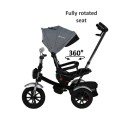 Τρίκυκλο Ποδηλατάκι Chopper Grey 6 σε 1 με Φουσκωτούς Τροχούς Bebe Stars