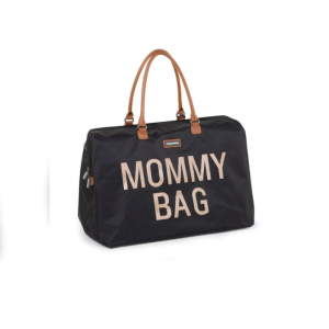 Τσάντα Αλλαγής Mommy Bag Big Black Gold Childhome