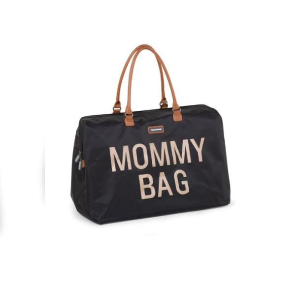 Τσάντα Αλλαγής Mommy Bag Big Black Gold Childhome Τσάντα Αλλαγής Mommy Bag Big Black Gold Childhome