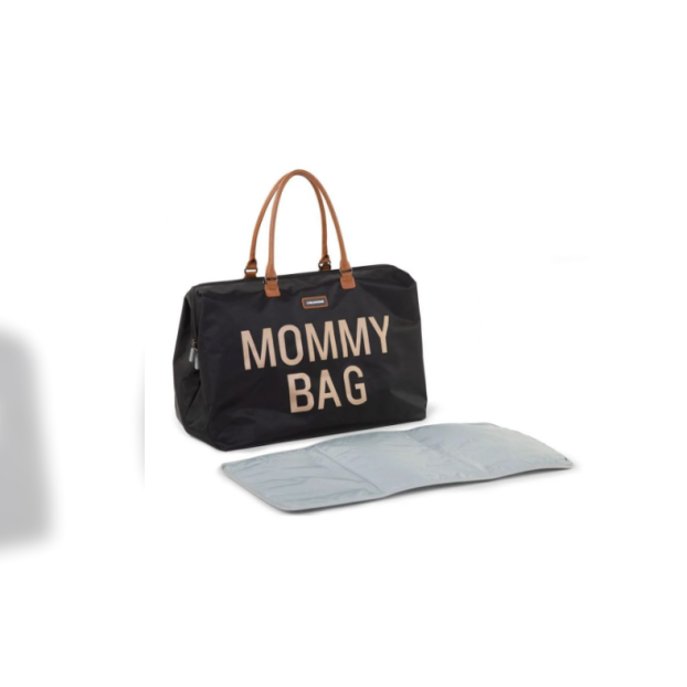 Τσάντα Αλλαγής Mommy Bag Big Black Gold Childhome Τσάντα Αλλαγής Mommy Bag Big Black Gold Childhome