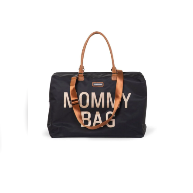Τσάντα Αλλαγής Mommy Bag Big Black Gold Childhome Τσάντα Αλλαγής Mommy Bag Big Black Gold Childhome