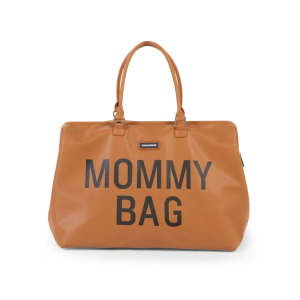 Τσάντα Αλλαγής Mommy Bag Δερμάτινη Καφέ Childhome