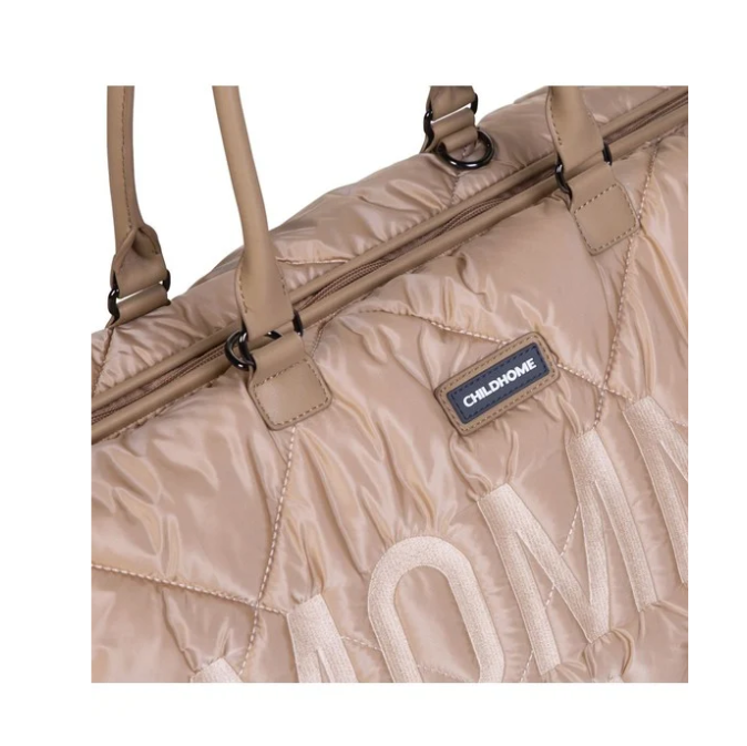 Τσάντα Αλλαγής Mommy Bag Καπιτονέ Μπεζ Childhome Τσάντα Αλλαγής Mommy Bag Καπιτονέ Μπεζ Childhome