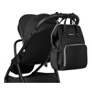 Τσάντα-Αλλαξιέρα Siena Black & Silver 2025