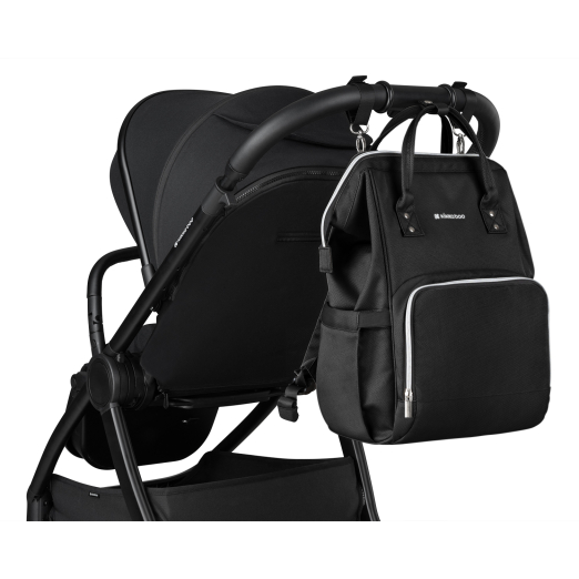 Τσάντα-Αλλαξιέρα Siena Black & Silver 2025