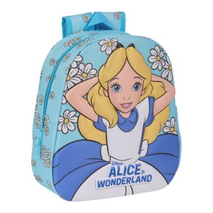 Tσάντα πλάτης παιδικού 3D Alice in Wonderland Safta