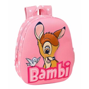 Τσάντα Πλάτης Σχολική 3D Bambi Safta