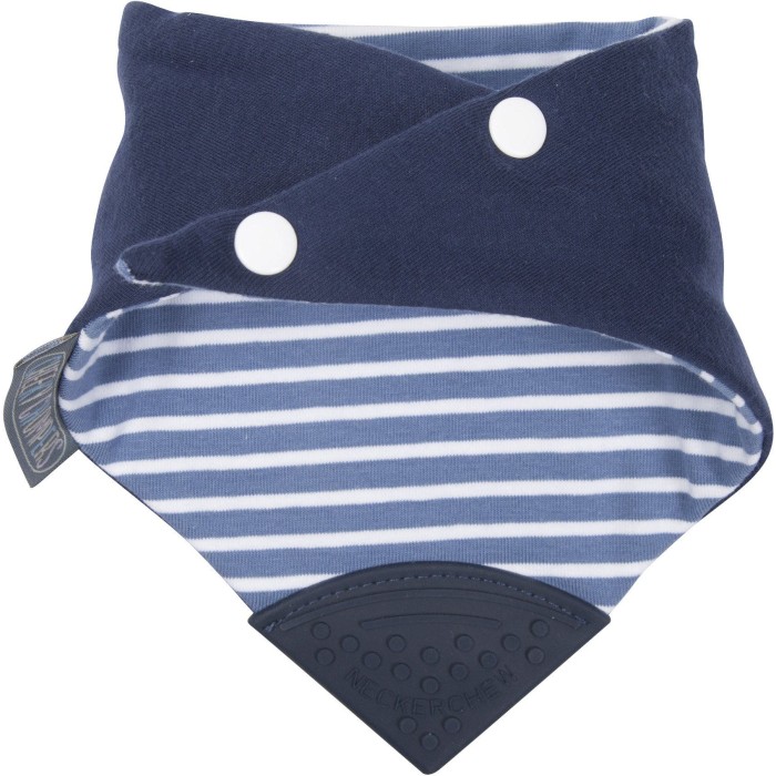 Υφασμάτινη Σαλιάρα Μπαντάνα Με Μαστικό Preppy Stripes Cheeky Chompers Υφασμάτινη Σαλιάρα Μπαντάνα Με Μαστικό Preppy Stripes Cheeky Chompers