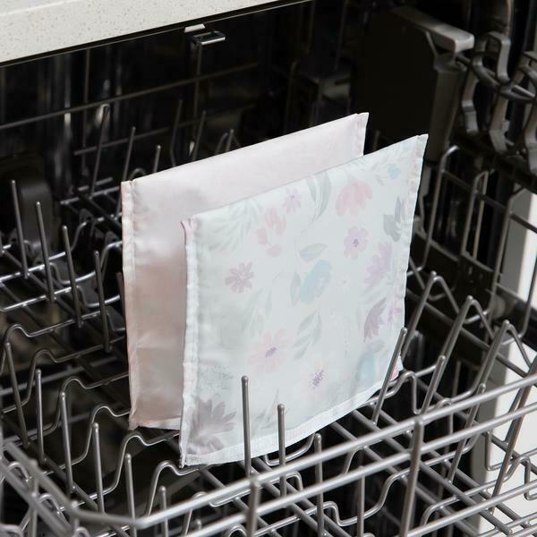 Υφασμάτινο Τσαντάκι Φαγητού Ροζ Δαντέλα Bumkins