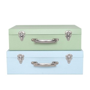 Βαλίτσες Αποθήκευσης Από Χαρτόνι Μπλε Με Ασημί Χερούλια 2τμχ Jabadabado Βαλίτσες Αποθήκευσης Από Χαρτόνι Μπλε Με Ασημί Χερούλια 2τμχ Jabadabado