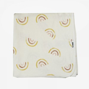 Βαμβακερή Κουβέρτα Αγκαλιάς 80x80cm Διπλής Όψης Cream Minene Βαμβακερή Κουβέρτα Αγκαλιάς 80x80cm Διπλής Όψης Cream Minene