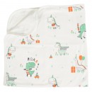 Βαμβακερή Κουβέρτα Αγκαλιάς 85x85cm Dino Mint Cangaroo