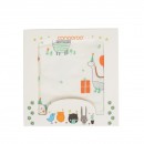 Βαμβακερή Κουβέρτα Αγκαλιάς 85x85cm Dino Mint Cangaroo