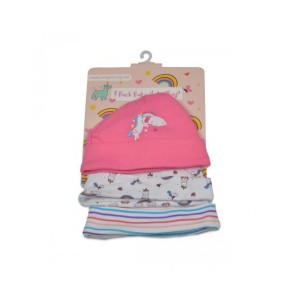 Βρεφικά Σκουφάκια Kay Ροζ 3 Τμχ. Cangaroo Βρεφικά Σκουφάκια Kay Ροζ 3 Τμχ. Cangaroo