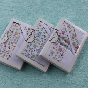 Βρεφικές Πέτσετες Σέτ 2τμχ Με Καφέ Ζωάκια Figlio Bino