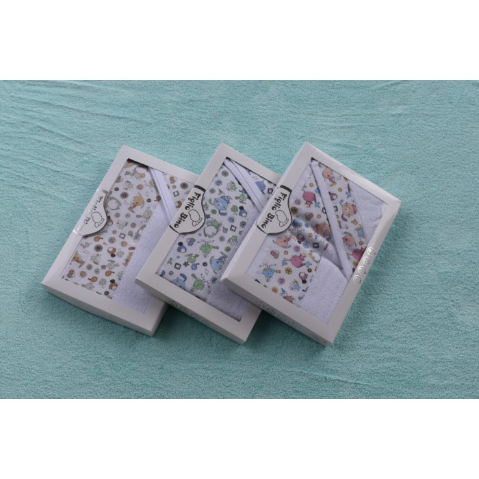 Βρεφικές Πέτσετες Σέτ 2τμχ Με Καφέ Ζωάκια Figlio Bino