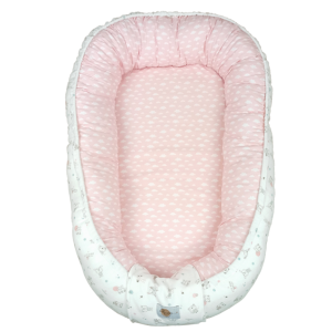 Βρεφική Φωλιά Συννεφάκια Ροζ Baby Star Βρεφική Φωλιά Συννεφάκια Ροζ Baby Star