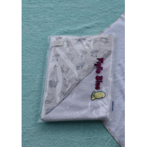 Βρεφική Πετσετούλα Κάπα Τετράγωνη Σιελ Figlio Bino