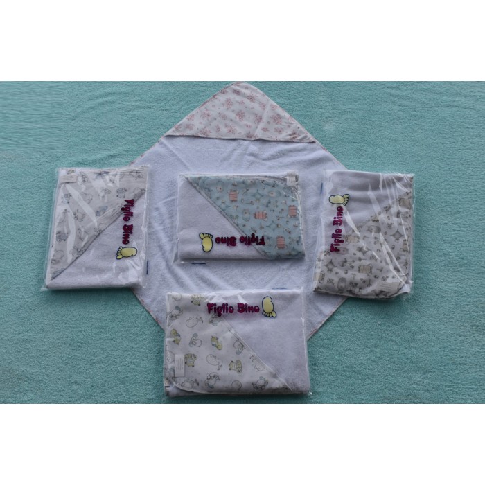 Βρεφική Πετσετούλα Κάπα Τετράγωνη Σιελ Figlio Bino