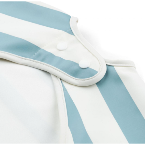 Βρεφική Σαλιάρα Με Μακρύ Μανίκι Stripes Blue Done by Deer