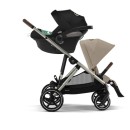 Βρεφικό Καρότσι Cybex Gazelle S Almond Beige Με Γκρι Σκελετό