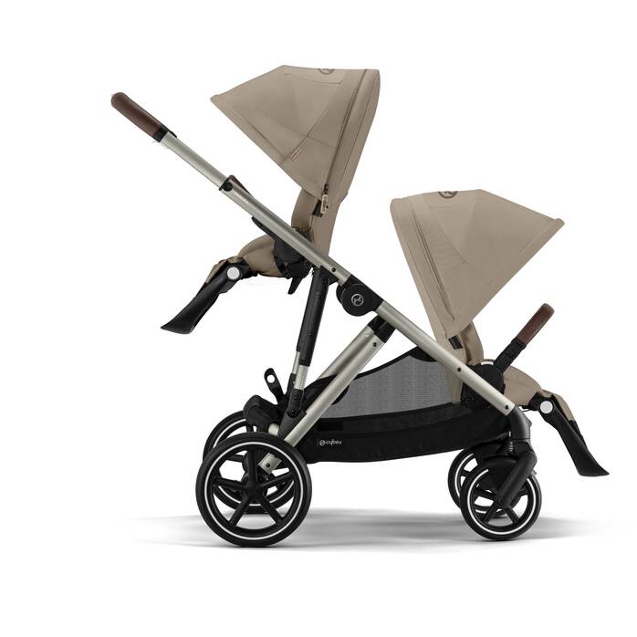 Βρεφικό Καρότσι Cybex Gazelle S Almond Beige Με Γκρι Σκελετό
