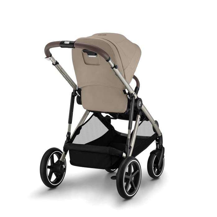 Βρεφικό Καρότσι Cybex Gazelle S Almond Beige Με Γκρι Σκελετό