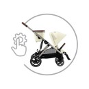 Βρεφικό Καρότσι Cybex Gazelle S Seashell Beige Με Γκρι Σκελετό